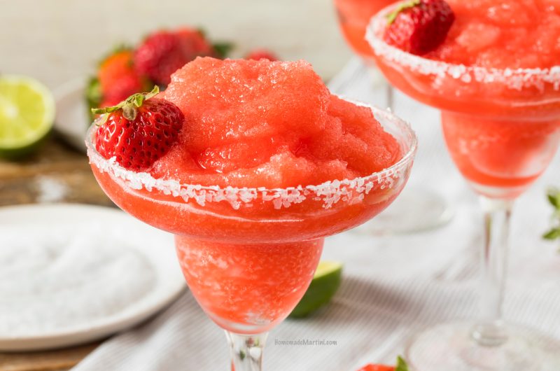 Low Calorie Strawberry Margaritas