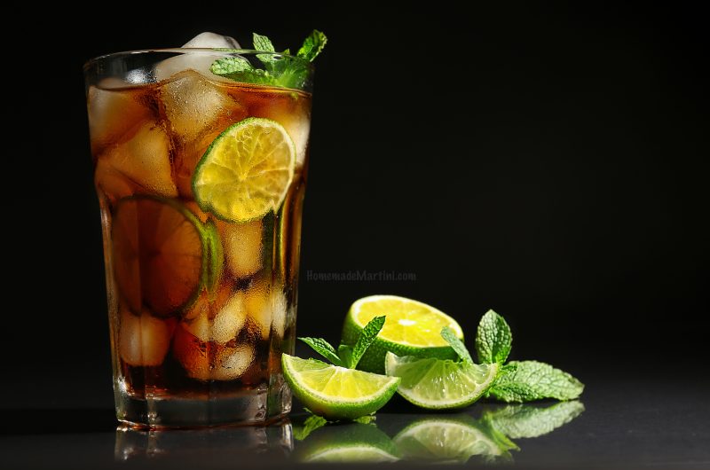 Traditional Cuba Libre Drink